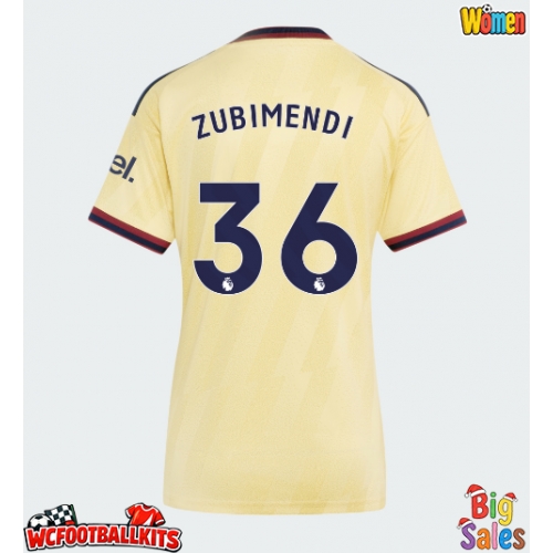 Arsenal Martin Zubimendi #36 Replica Third Stadium Shirt for Women 2026-27 Short Sleeve